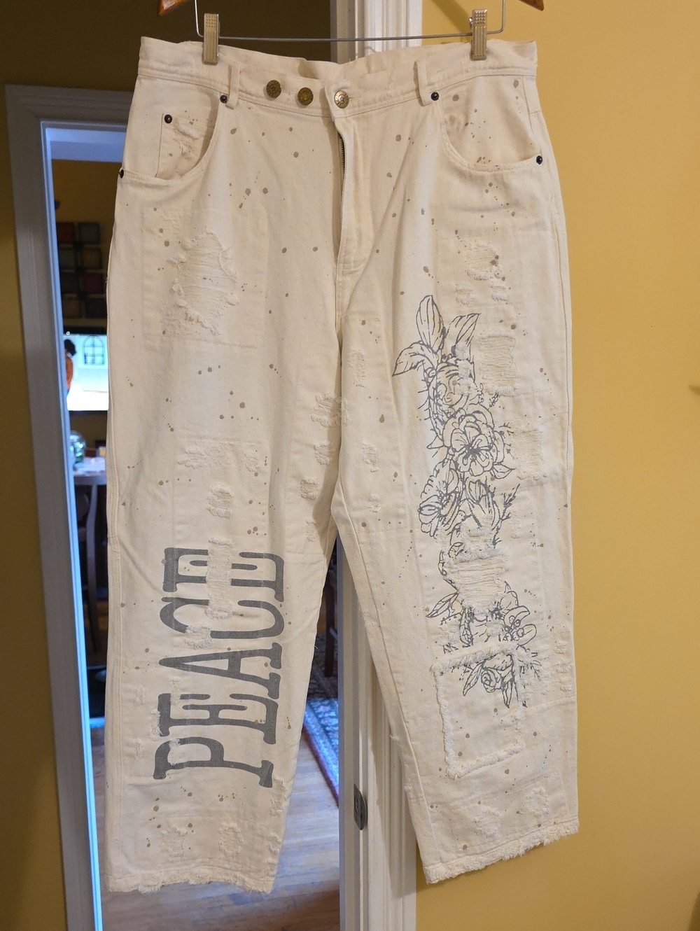 Faith Peace & Love Jeans